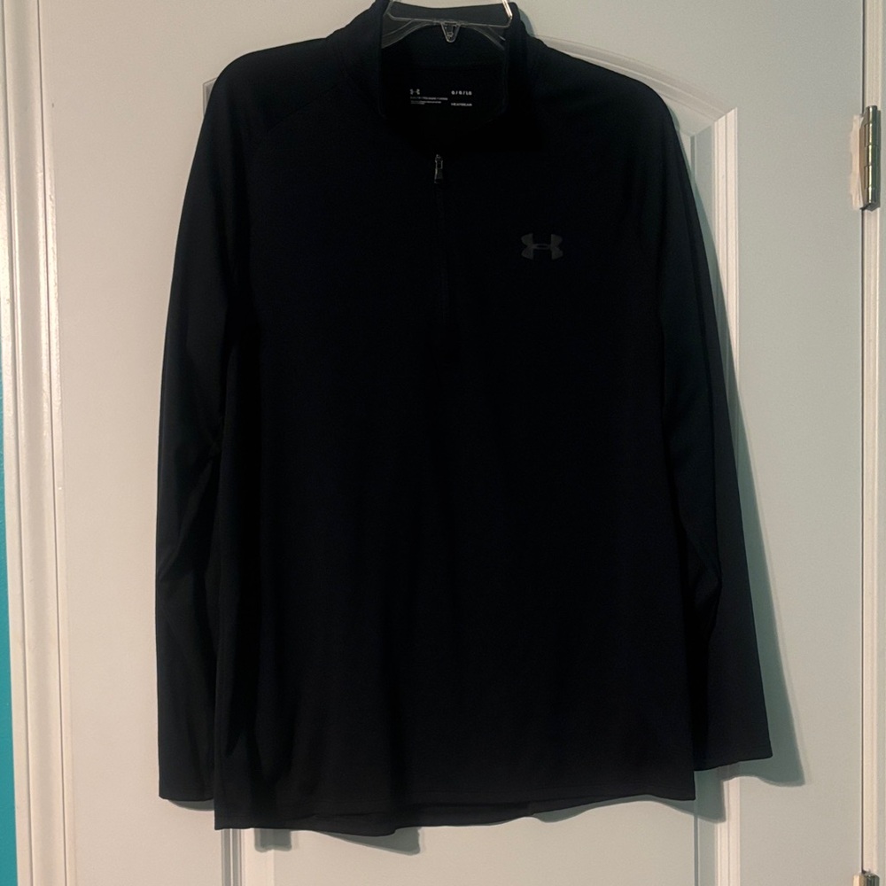 Under Armour Black HeatGear Half Zip Top